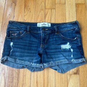 Hollister Medium/Dark Wash Jean Shorts
